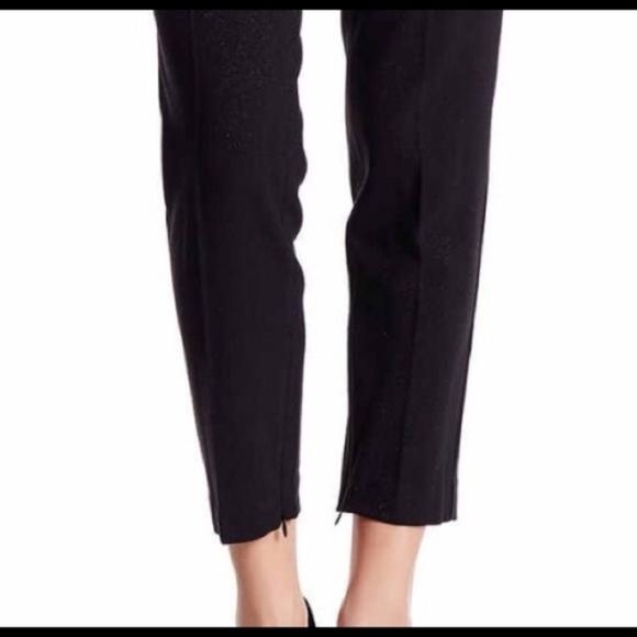 ABS Allen Schwartz Black Cropped Sparkle Black Pant NWT - Picture 6 of 7